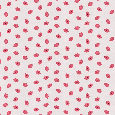 Fabric Editions Pink Lips Cotton Fabric