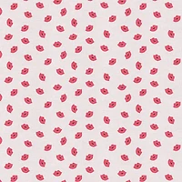 Fabric Editions Pink Lips Cotton Fabric