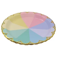 9" Scalloped Rainbow Dinner Plates, 10ct. by Celebrate It™