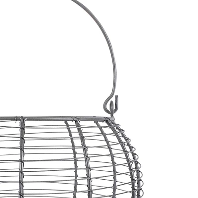 DII® Gray Vintage Metal Basket Set
