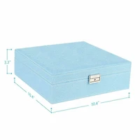 NEX™ 2-Layer 10.5" Lint Jewelry Box Organizer