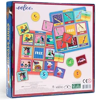 eeBoo Spanish, French, German & Mandarin Chinese 4 Language Bingo