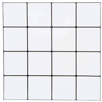Simplify White Peel & Stick Wall Tile Mini Square, 4ct.