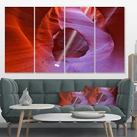 Designart - Red Orange Antelope Canyon