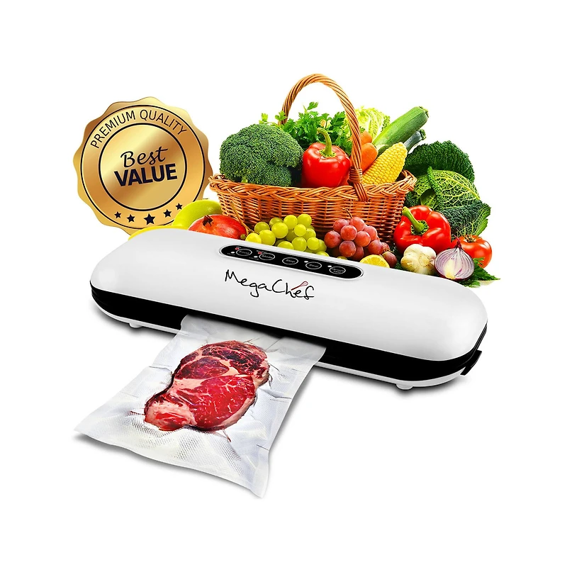 MegaChef Home Vacuum Sealer & Food Preserver with Extra Bags