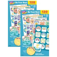 TREND Enterprises® Be Your Best Mixed Stickers Variety Pack, 120 Per Pack, 2 Packs