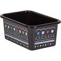 Teacher Created Resources® Chalkboard Brights Small Plastic Storage Bin, 3ct.