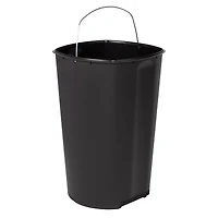 Honey Can Do 50L Soft-Close Stainless Steel Step Trash Can with Lid