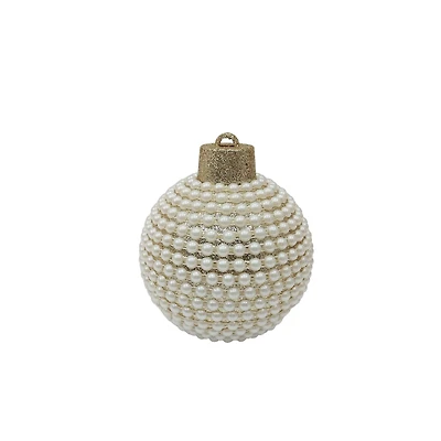 7" Gold Glitter & Pearl Ball Ornament Tabletop Décor by Ashland®