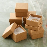 12 Packs: 6 ct. (72 total) Kraft Ring Boxes by Bead Landing™