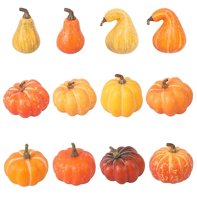 Orange & Cream Pumpkins & Gourds, 12ct. by Ashland®