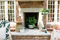 Hello Honey® 18" Natural Water Hyacinth Woven Side Table