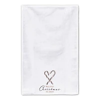 Designs Direct Sweet Christmas Candy Cane Tea Towels Set