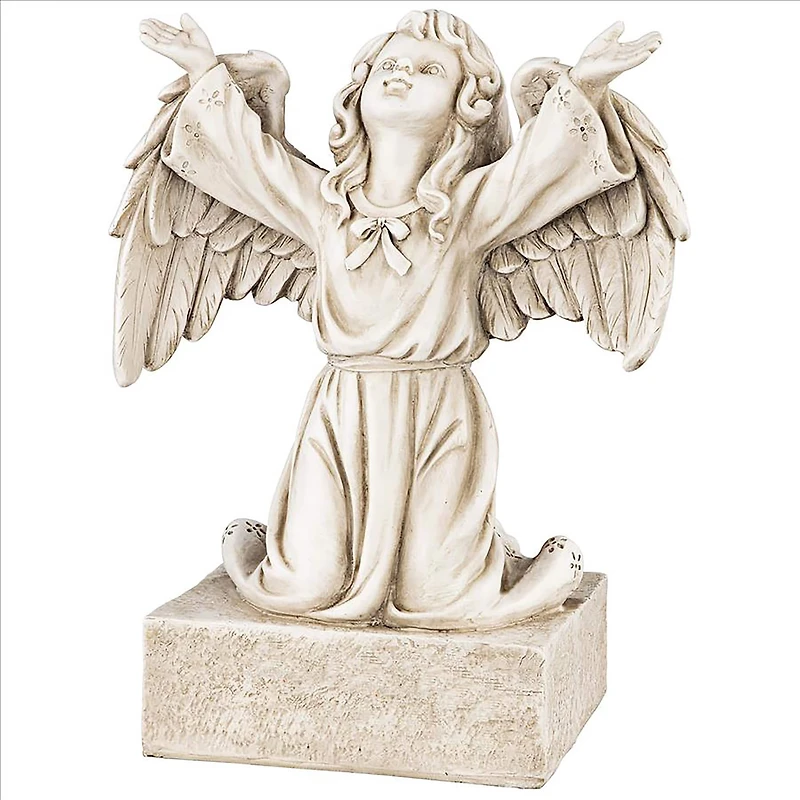 Design Toscano 14" Look to the Heavens Memorial Garden Angel Statue