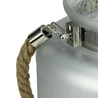 9.5" Reindeer & Tree Silhouette Pillar Candle Holder with Handle