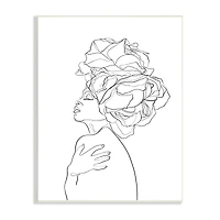 Stupell Industries Woman Slouching with Headwrap Wall Plaque