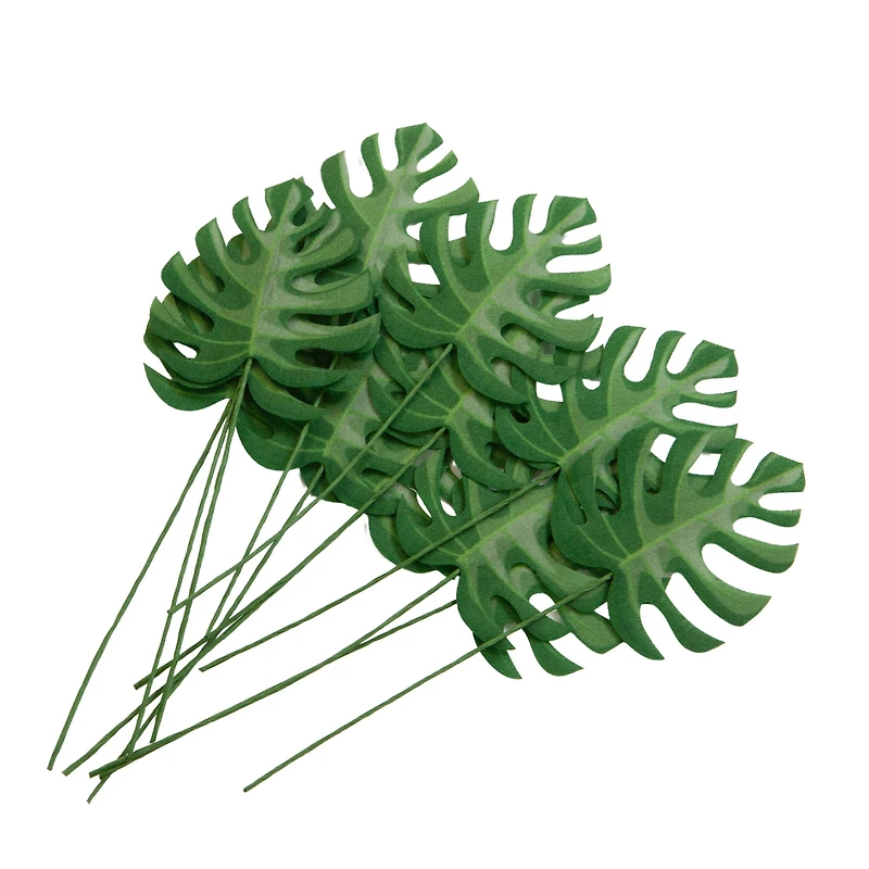 Green Fabric Monstera Embellishments by Recollections™