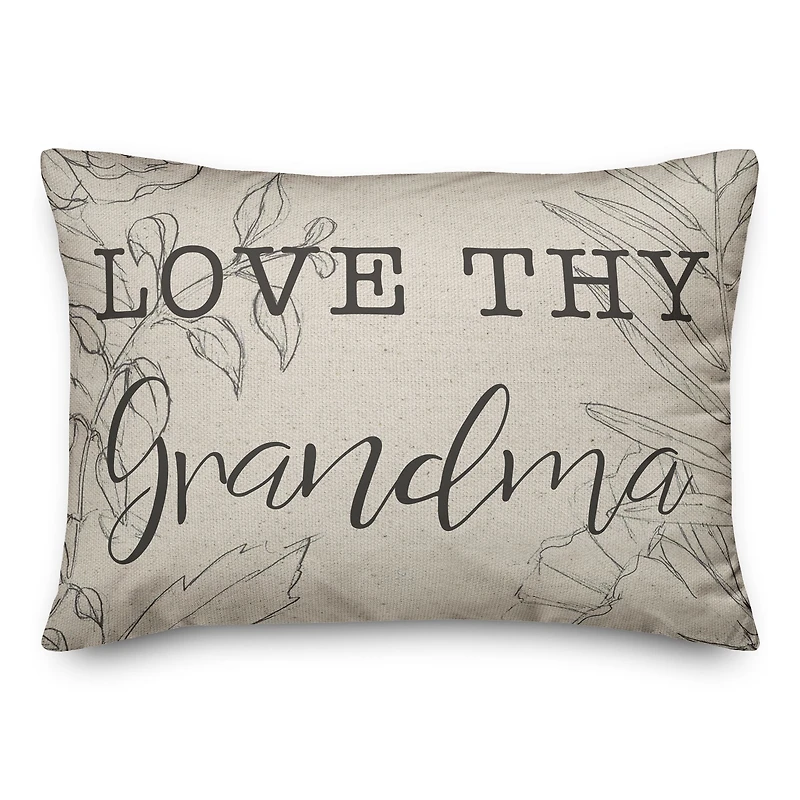 Love Thy Grandma Throw Pillow