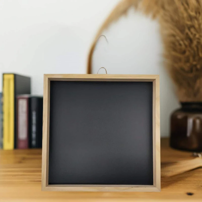 12" x 12" Framed Pinewood Chalkboard by Make Market®