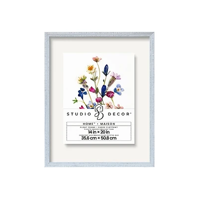 Home™ White Distressed Float Frame by Studio Décor