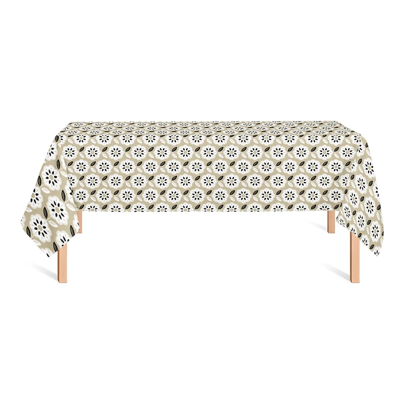 Mod Gold Flower Tablecloth