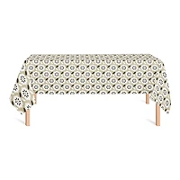 Mod Gold Flower Tablecloth