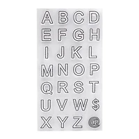 Block Letter Clear Stamps by Recollections™