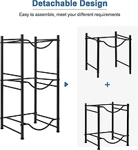 NEX™ 3-Tier 5-Gallon Black Water Jug Storage Rack