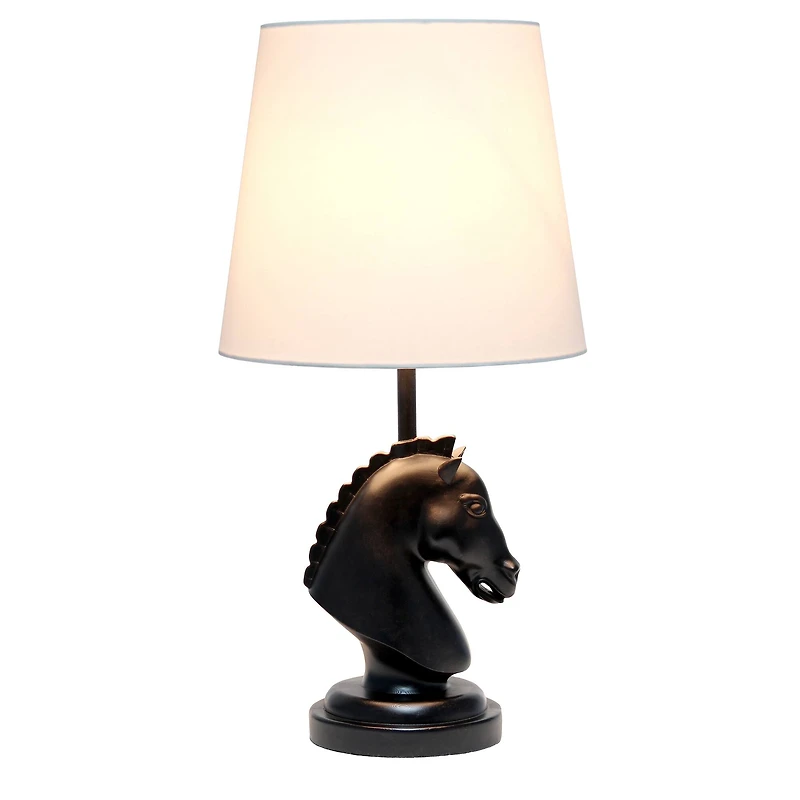 Simple Designs Chess Horse Table Lamp