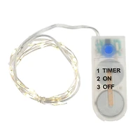 18ct. Warm White LED String Lights with Silver Wire by Ashland®