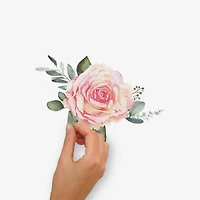 RoomMates Pink Roses Peel & Stick Giant Wall Decals