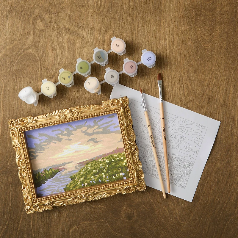 Sunset Field Paint-by-Number Framed Mini Kit by Artist's Loft®