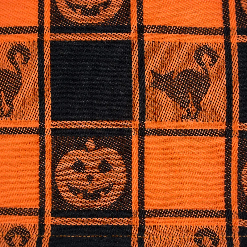 DII® 72" Halloween Woven Check Table Runner