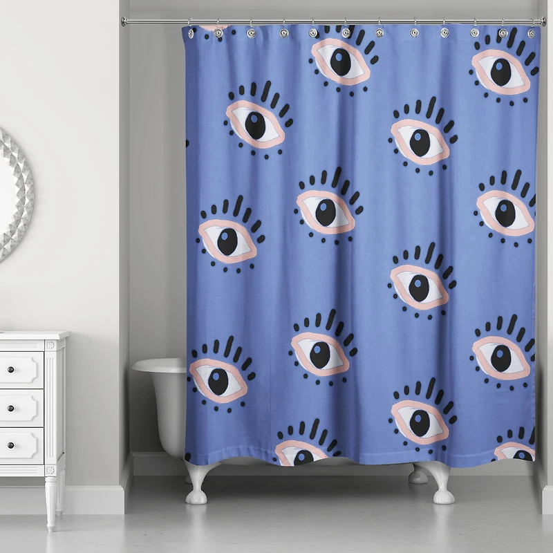 Eyeball Pattern Shower Curtain