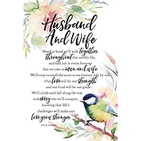 Husband & Wife Woodland Grace Series Plaque with Easel