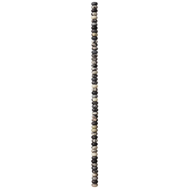 Black Network Rondelle Beads by Bead Landing™, 6mm