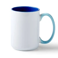 Cricut® 15oz. Ocean Beveled Ceramic Mug Blank