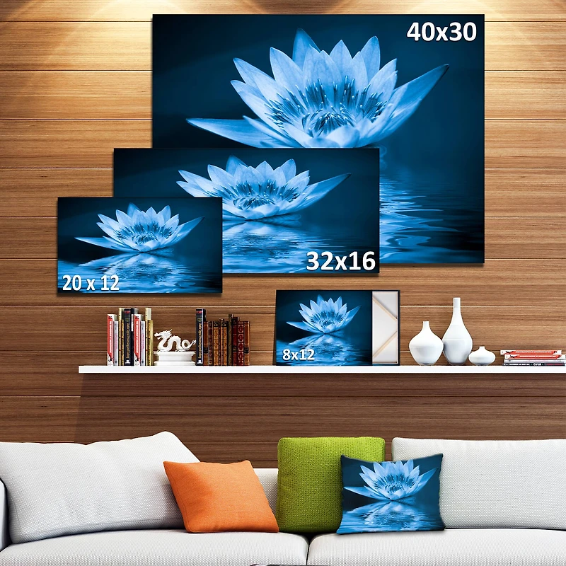 Designart - Blue Water Lily