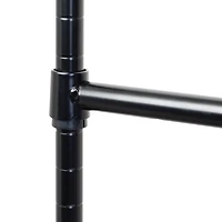 Honey Can Do Black Clothes Hanging Closet Rod