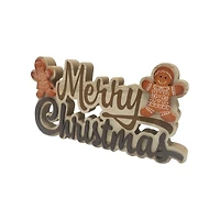 13.75" Gingerbread Merry Christmas Die Cut Tabletop Sign by Ashland®