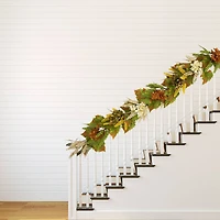 5ft. Flowers with Wheat Artificial Fall Harvest Garland