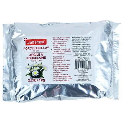 Air Dry Porcelain Clay by Craft Smart®