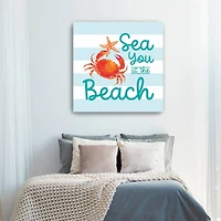 Coral Aqua IV Canvas Giclee