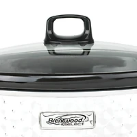 Brentwood Pearl White 7qt. Quilted-Pattern Slow Cooker