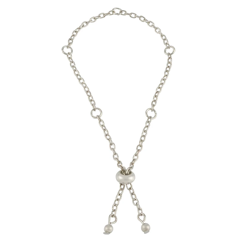 9" Rhodium Slider Charm Bracelet by Bead Landing®