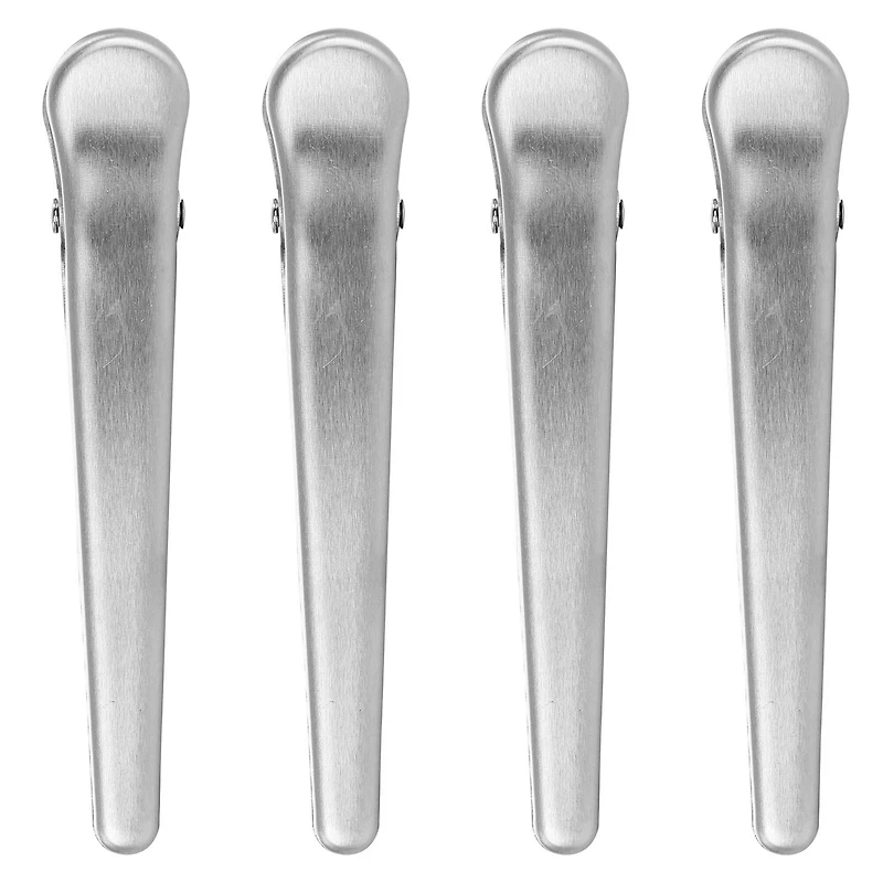 Martha Stewart Silver Stainless Steel Bag Clip Set, 4ct.