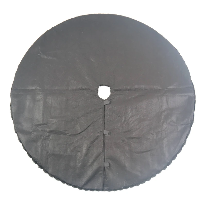 4ft. Black Christmas Tree Skirt by Ashland®