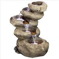 Design Toscano Avalanche Peak Cascading Garden Fountain