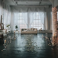 2' x 8' Clear Mini Net Style Column Christmas Lights  White Wire