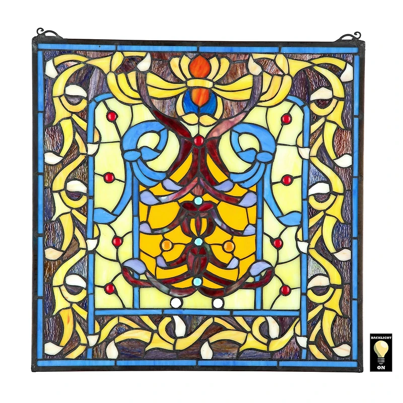 20.5" Bedford Manor Stained Glass Window